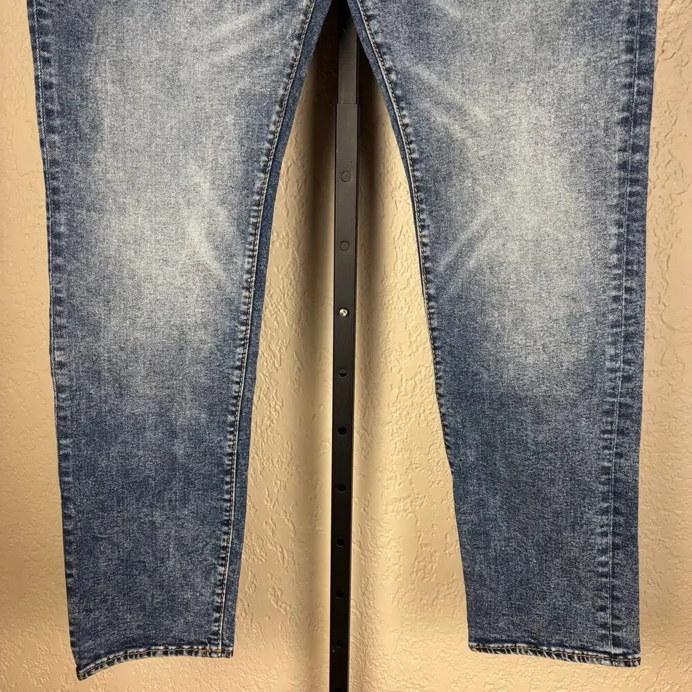 True Religion Rocco Relaxed Skinny Sz 40 Blue Denim Jeans